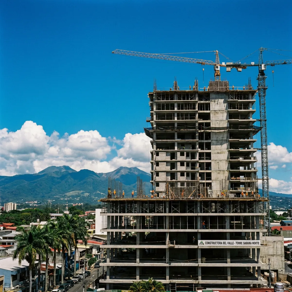 Desarrollo inmobiliario en construcción en Costa Rica