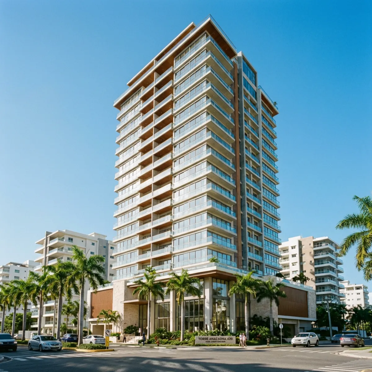 Landing page de proyecto inmobiliario en laptop en República Dominicana