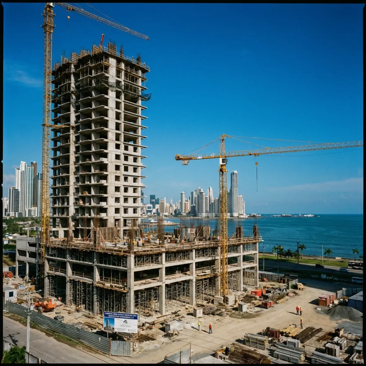 Desarrollo inmobiliario en construcción en Panamá