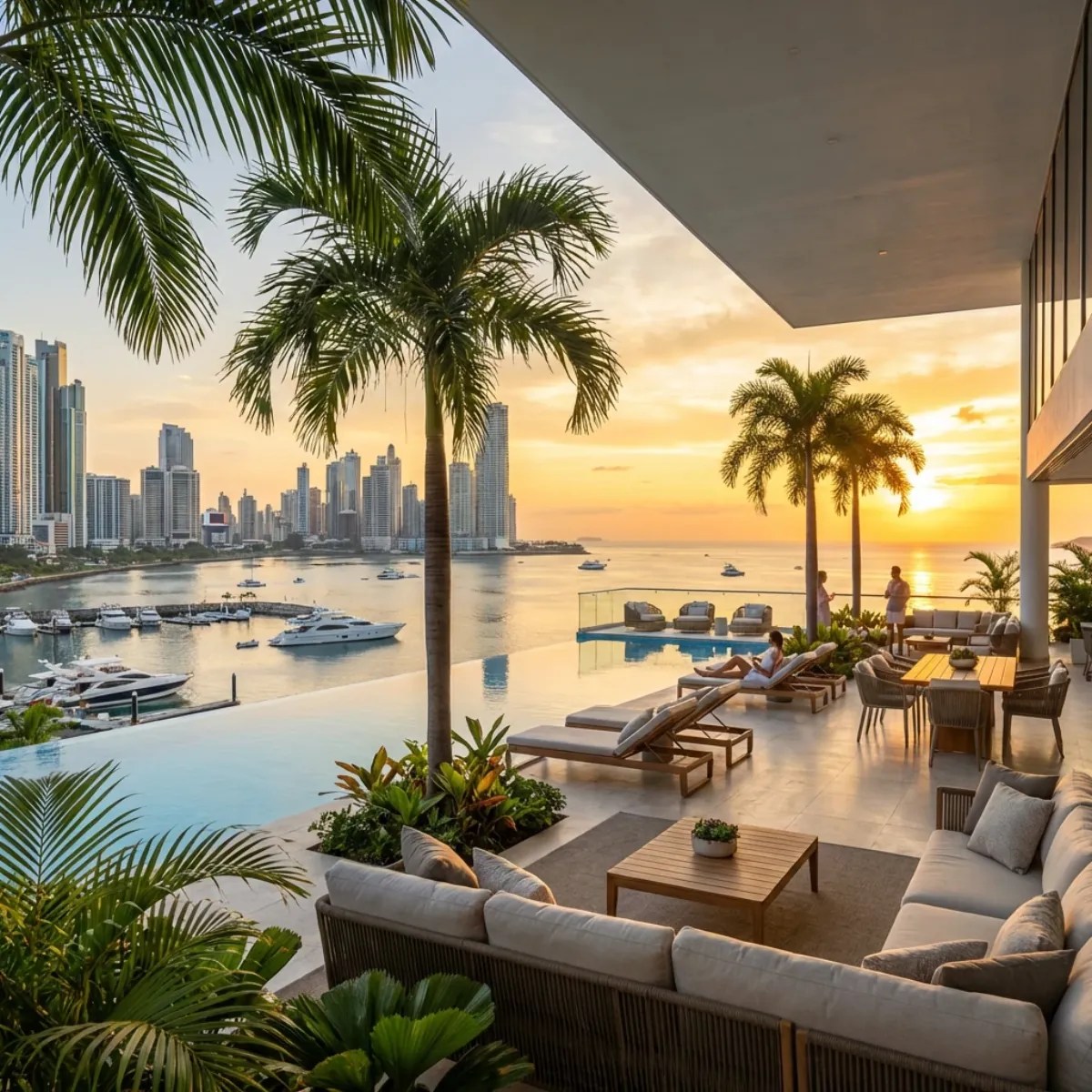 Landing page inmobiliaria en laptop en Panamá