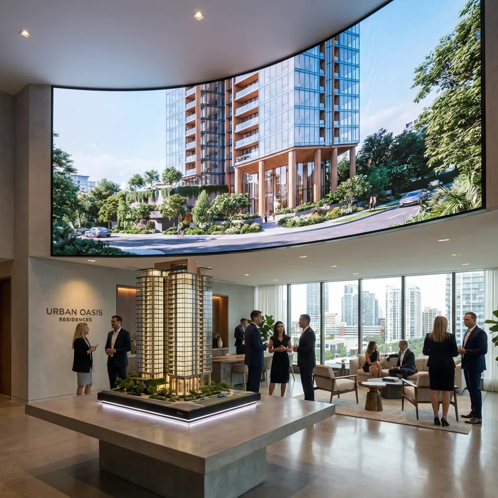 Presentación de renders arquitectónicos en Panamá